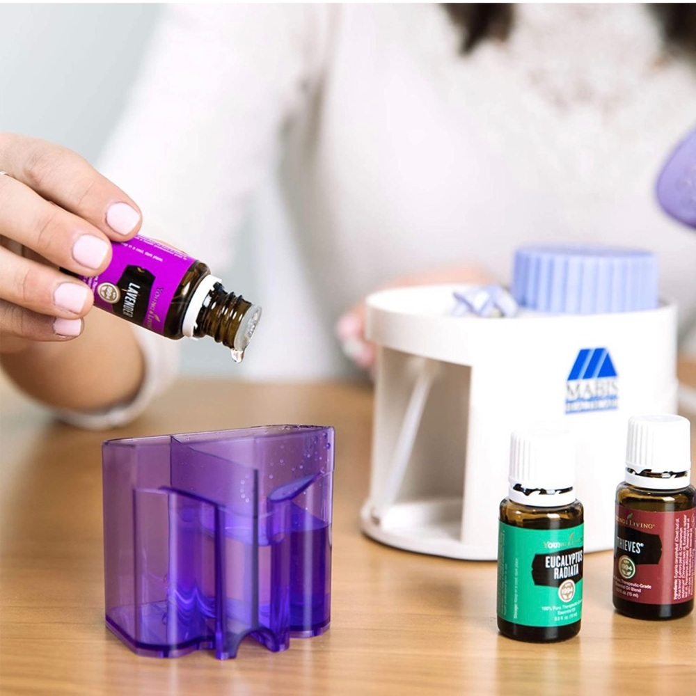 Mabis Personal Steam Inhaler Vaporizer with Aromatherapy Diffuser: Purple/White - Picture 6 of 11